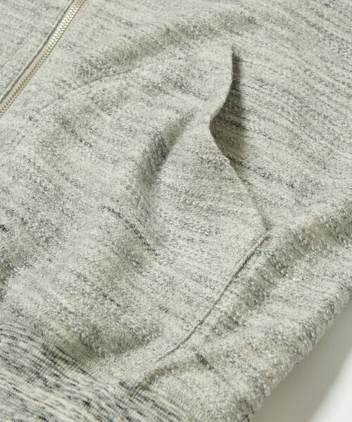 ADAM ET ROPE'（アダムエロペ）の「【リバーシブル/パイル】スウェット フルジップ パーカー / ロングシーズン着用可能（パーカー・メンズ・グレー系/キナリ系・L/M）」の20枚目の写真