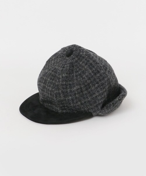 URBAN RESEARCH（アーバンリサーチ）の「Hender Scheme　tweed ear cap（キャップ・メンズ・gray/blackgray・FREE）」の4枚目の写真