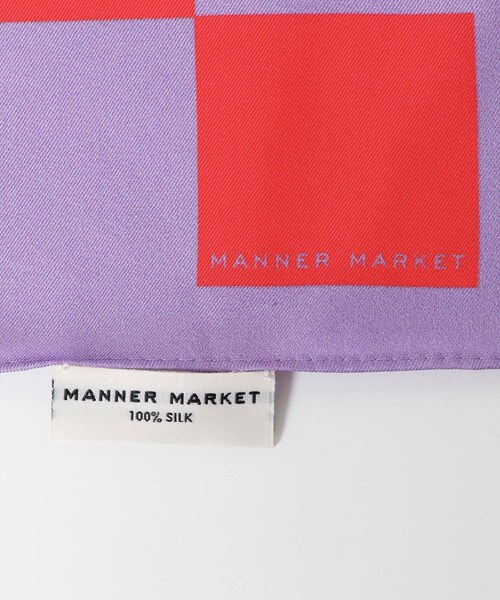 URBAN RESEARCH（アーバンリサーチ）の「MANNER MARKET　The kelly silk scarf（バンダナ/スカーフ・レディース・Lavender O/Blue W/Brown B・-）」の12枚目の写真