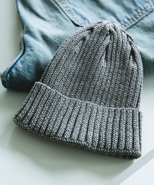 URBAN RESEARCH DOORS(アーバンリサーチドアーズ)の「ストローヤーンニットキャップ(ニットキャップ/ビーニー・メンズ・BLACK/GRAY/OFF/NAVY/OREGANO・-)」の3枚目の写真