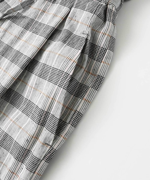 KBF（ケイビーエフ）の「ラップウエストイージーチェックパンツ∴（チノパンツ・レディース・GRAY/BLACK・one）」の13枚目の写真