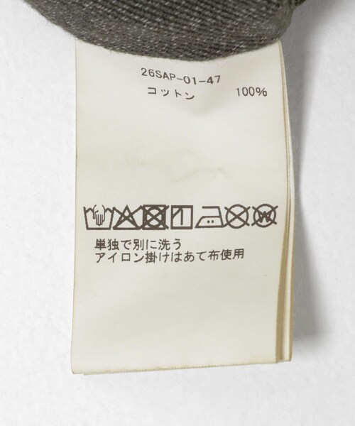 URBAN RESEARCH(アーバンリサーチ)の「A PRESSE Vintage Black Chambray Work Jacket(カバーオール・メンズ・BLACK・2/3/4)」の9枚目の写真