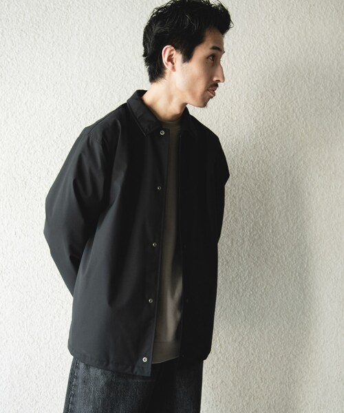 URBAN RESEARCH DOORS（アーバンリサーチドアーズ）の「『撥水/防風』ウールブレンドラミネート 中綿ブルゾン（ブルゾン・メンズ・BROWN/BLACK・M/L）」の6枚目の写真