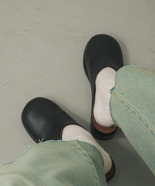 SENSE OF PLACE by URBAN RESEARCH（センスオブプレイスバイアーバンリサーチ）の「ワイドトゥヒールスリッポン（その他シューズ・レディース・BLACK/BROWN・S/M/L）」の18枚目の写真
