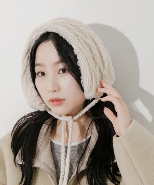 SMELLY（スメリー）の「ケーブルコンビイヤーマフ（イヤーマフ・レディース・IVO/BEG・-）」の8枚目の写真