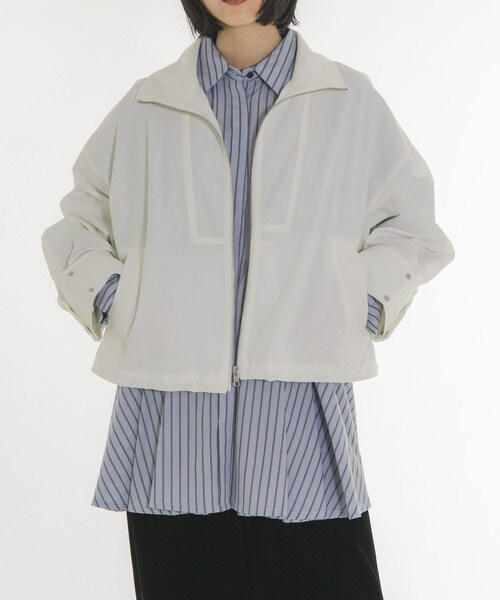 KBF(ケイビーエフ)の「『別注』Lee Izumida×KBF ブルゾン(ブルゾン・レディース・OFF/L.BEIGE/NAVY・One)」の6枚目の写真