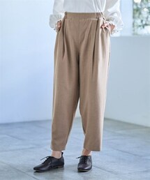 nissen | ヘリンボーン柄ゆったりテーパードパンツ【Otona Purete】(パンツ)