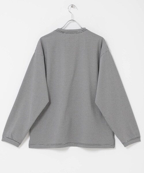 URBAN RESEARCH DOORS(アーバンリサーチドアーズ)の「STILL BY HAND STRIPED LONG SLEEVE(Tシャツ/カットソー・メンズ・BEG×WHT/GRY×BLK/BLK×WHT・46/48/50)」の16枚目の写真