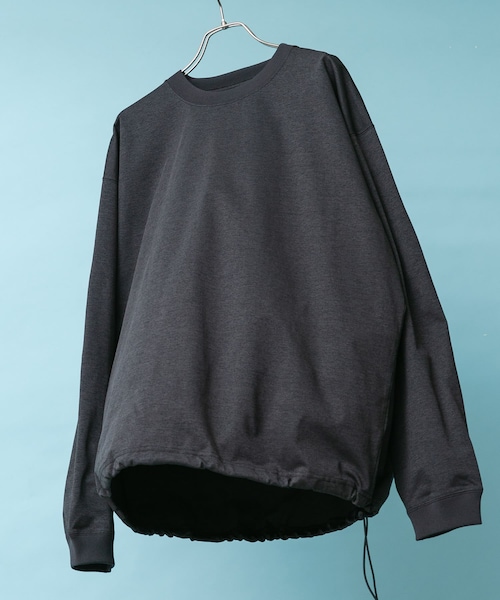 URBAN RESEARCH DOORS（アーバンリサーチドアーズ）の「『吸水速乾/接触冷感/イージーケア』クイックドライ ドロストロングスリーブTシャツ（Tシャツ/カットソー・メンズ・WHITE/GRAY/NVYxGRY/CHARCOAL・M/L）」の2枚目の写真