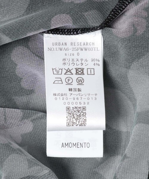 URBAN RESEARCH（アーバンリサーチ）の「AMOMENTO　FLORAL MOCK NECK TOP（Tシャツ/カットソー・レディース・BLACK・0）」の8枚目の写真