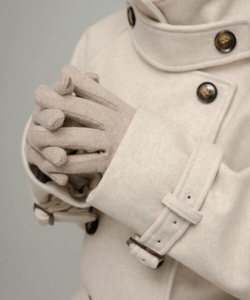URBAN RESEARCH Sonny Label（アーバンリサーチサニーレーベル）の「ウールミックスニットグローブ（ベルト・レディース・グレー/ブラック/ベージュ・One）」の13枚目の写真