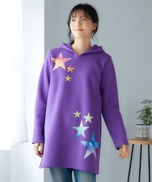 nissen | 大きいサイズ裏起毛プリントチュニック(チュニック)