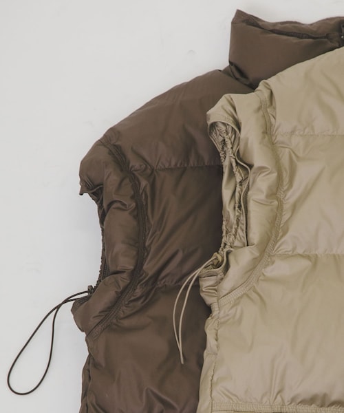 LAATO（ラート）の「short-sleeved down vest（その他アウター・レディース・チョコレート/ラクダ・FREE）」の17枚目の写真