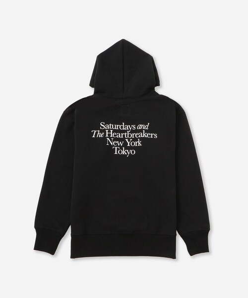 Saturdays NYC(サタデーズ ニューヨークシティ )の「BEDWIN & THE HEARTBREAKERS x Saturdays NYC Ex.PRINTED HOODIE "NEW YORK"(パーカー・レディース・ブラック/ワイン・L/M/S/XL)」の5枚目の写真