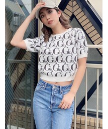 GYDA | GYDA PATTERNハーフスリーブニットTOPS(ニット/セーター)