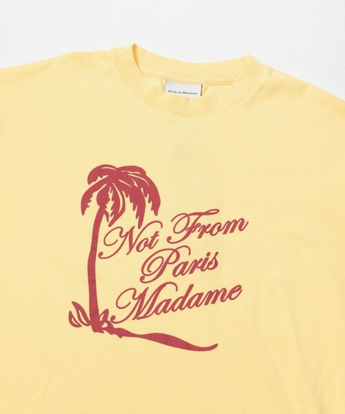 URBAN RESEARCH(アーバンリサーチ)の「Drole de Monsieur T-SHIRTS SLOGAN PALMIERS(Tシャツ/カットソー・レディース・L YELLOW・XS/S)」の4枚目の写真