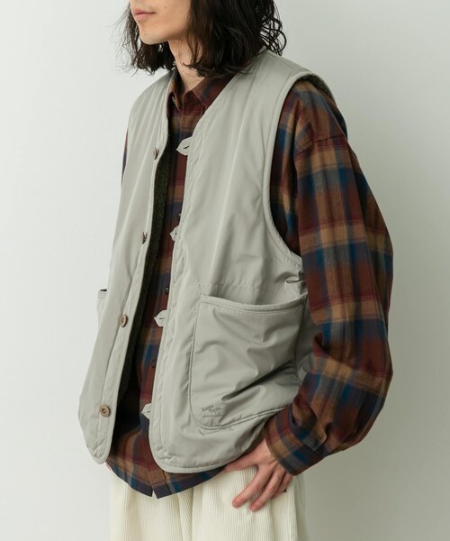 URBAN RESEARCH Sonny Label（アーバンリサーチサニーレーベル）の「ARMY TWILL　Weather Reversible Vest（ベスト・メンズ・GRAY/BLACK/KHAKI・M/L）」の21枚目の写真
