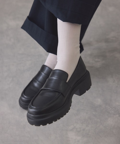 ADAM ET ROPE'（アダムエロペ）の「晴雨兼用ベーシックローファー/撥水（ローファー・レディース・ブラック・23.0/23.5/24.0/24.5/25.0）」の8枚目の写真