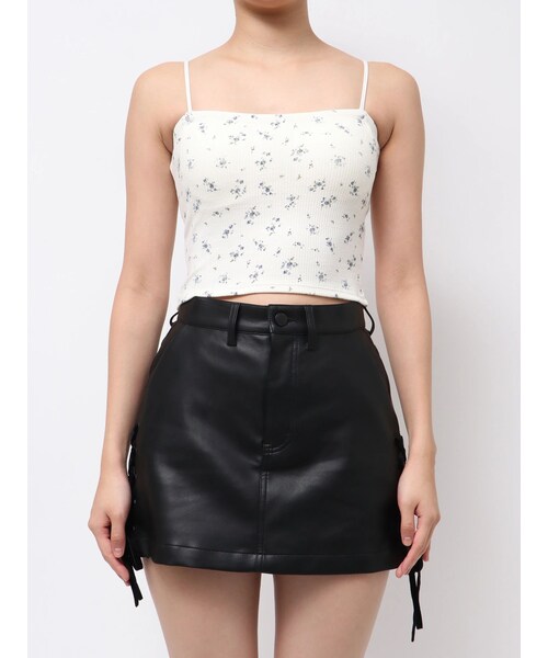 EMODA（エモダ）の「ボックスキャミ（キャミソール・レディース・ホワイト/グレー/ブラック/ネイビー/ライトミックス・F）」の5枚目の写真