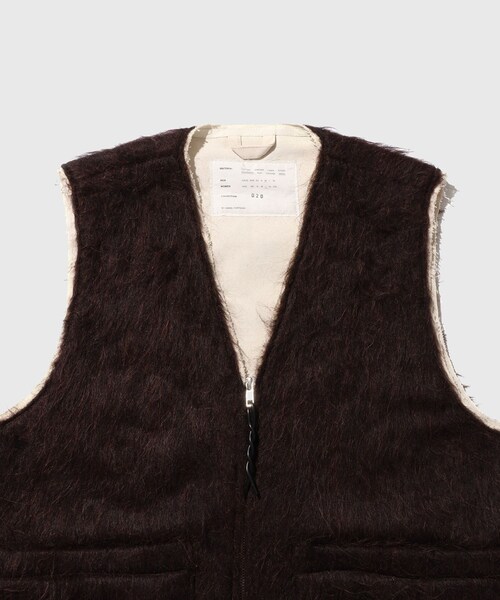 ADAM ET ROPE'(アダムエロペ)の「【CAMIEL FORTGENS/カミエル フォートヘンス】ZIP VEST(ダウンベスト・メンズ・ダークブラウン・M)」の3枚目の写真