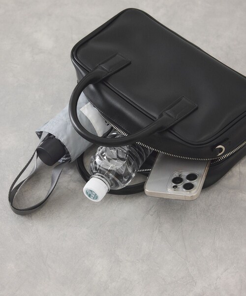 ADAM ET ROPE'（アダムエロペ）の「【サステナブル】ロゴスクエアボストンバッグ（ボストンバッグ・レディース・ブラック/ブラウン/シルバー・F）」の11枚目の写真