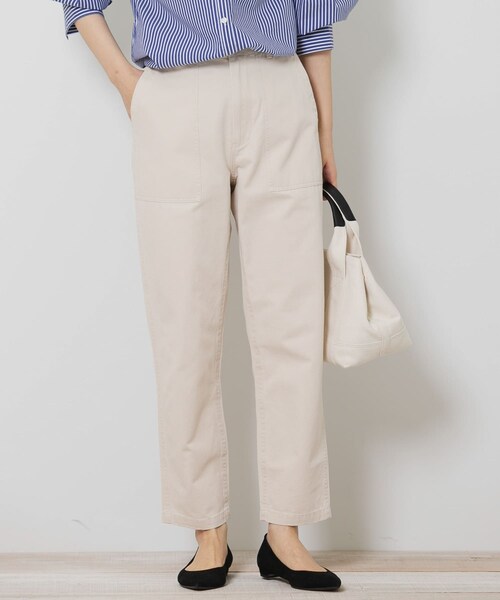 URBAN RESEARCH Sonny Label（アーバンリサーチサニーレーベル）の「ベイカーチノパンツ（チノパンツ・レディース・アイボリー/カーキ/キャメル/ネイビー・36/38）」の6枚目の写真