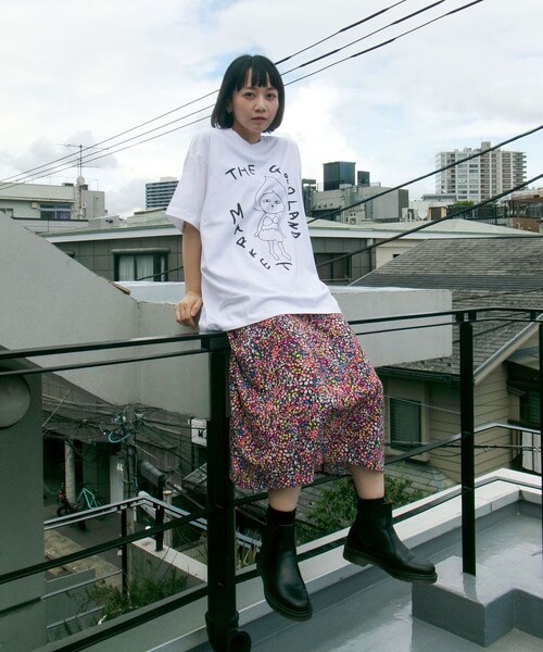 THE GOODLAND MARKET(ザグッドランドマーケット)の「ザ グッドランド マーケット 三戸なつめ×ORGANIC COTTON TEE-1(Tシャツ/カットソー・メンズ・WHITE・L/XL)」の4枚目の写真