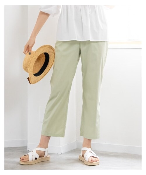 nissen（ニッセン）の「大きいサイズ　ストレッチうすカル楽ちんクロップドパンツ（吸汗速乾）（ゆったりヒップ）（パンツ・レディース・黒/ベージュ/ピスタチオ/ストロベリークリーム・L/LL/3L/4L/5L/6L/8L/10L）」の21枚目の写真