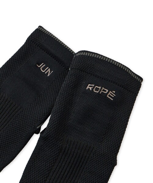 ROPE'（ロペ）の「編地切替　ミドルソックス（ソックス/靴下・レディース・ブラック/ホワイト・F）」の6枚目の写真