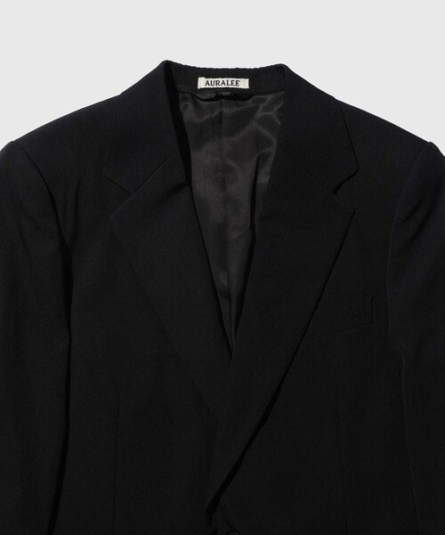 ADAM ET ROPE'(アダムエロペ)の「【AURALEE/オーラリー】LIGHT WOOL MAX GABARDINE JACKET(テーラードジャケット・メンズ・ブラック/ダークブラウン・3/4/5)」の8枚目の写真