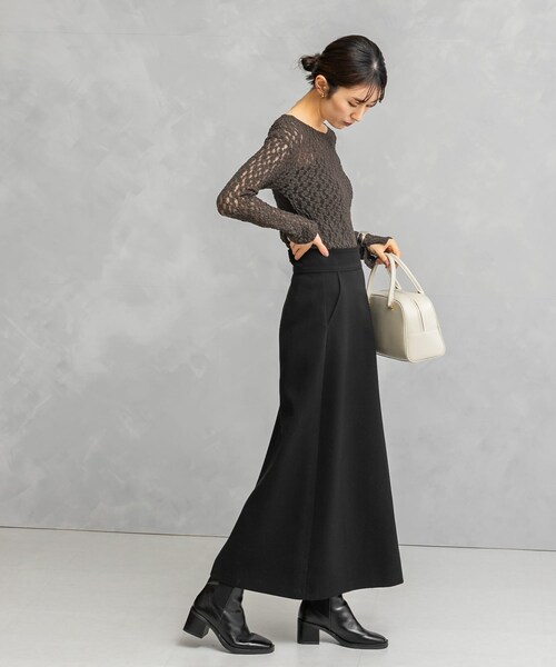 URBAN RESEARCH ROSSO（アーバンリサーチロッソ）の「ロングAラインスカート（スカート・レディース・black/off/blue・36/38）」の13枚目の写真