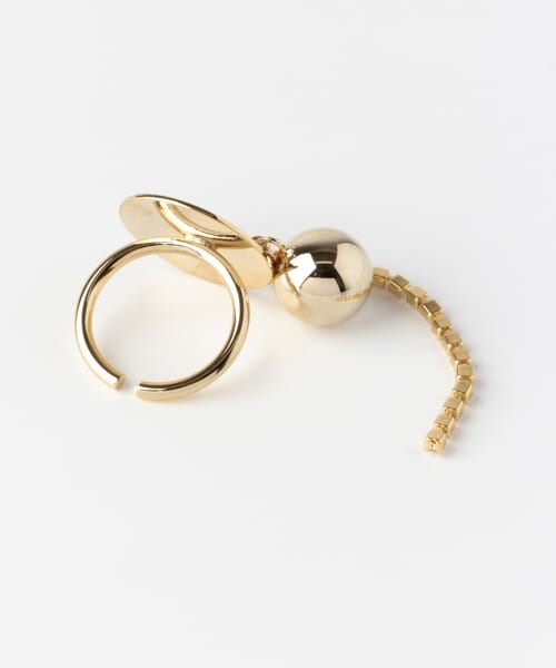 SENSE OF PLACE by URBAN RESEARCH（センスオブプレイスバイアーバンリサーチ）の「メタルボール×ラインストーンリング（リング・レディース・GOLD・-）」の3枚目の写真