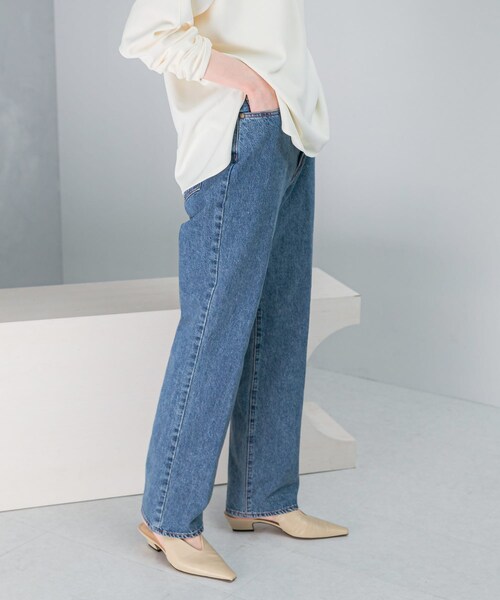 URBAN RESEARCH ROSSO（アーバンリサーチロッソ）の「NEEDBY heritage　LEAH PANTS（デニムパンツ・レディース・SHONANMDBL/SHONANDKGY・24/25/26/27/28）」の18枚目の写真
