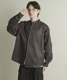 SENSE OF PLACE by URBAN RESEARCH | ウールライクバンドカラールーズシャツ(シャツ/ブラウス)