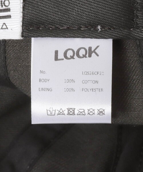 URBAN RESEARCH(アーバンリサーチ)の「LQQK Studio Q RING HAT(キャップ・メンズ・WASHED BLK・Free)」の8枚目の写真