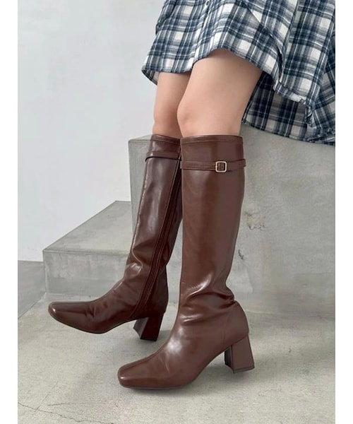 dazzlin（ダズリン）の「ロングフィットブーツ（ブーツ・レディース・ブラック/ブラウン・M/L）」の19枚目の写真