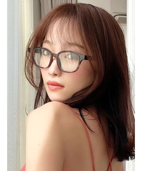 RESEXXY（リゼクシー）の「クリアレンズメガネ（サングラス・レディース・ブラック/ブラウン・F）」の4枚目の写真