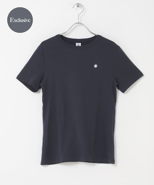 URBAN RESEARCH DOORS（アーバンリサーチドアーズ）の「『別注』PETIT BATEAU×DOORS　EMBROIDERYT-SHIRTS（Tシャツ/カットソー・レディース・ECUME/BELUGA/SMOKING・XS/S/M）」の3枚目の写真