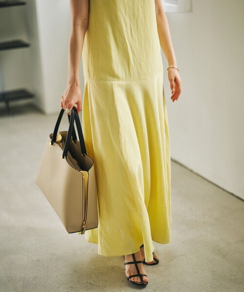 ROPE'(ロペ)の「【E'POR】【WEB限定】Y BAG Medium+/A4対応・通勤(トートバッグ・レディース・キナリ/ベージュ/ブルー系・F)」の6枚目の写真