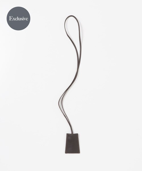 かぐれ（カグレ）の「『別注』ATELIER 4.5×かぐれ　LEATHER KEY CLOCHETTE（ネックレス・レディース・BLACK/TABACCO・Free）」の3枚目の写真