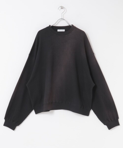SENSE OF PLACE by URBAN RESEARCH(センスオブプレイスバイアーバンリサーチ)の「フェードワッフルバルーンスウェット(スウェット・メンズ・BLACK/BROWN/BLUE・M/L)」の15枚目の写真