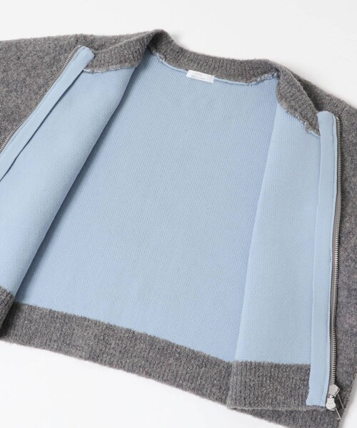 ITEMS URBANRESEARCH（アイテムズ アーバンリサーチ）の「ブークレジップショートカーディガン（カーディガン/ボレロ・レディース・GRY/BRN/RED・Free）」の20枚目の写真