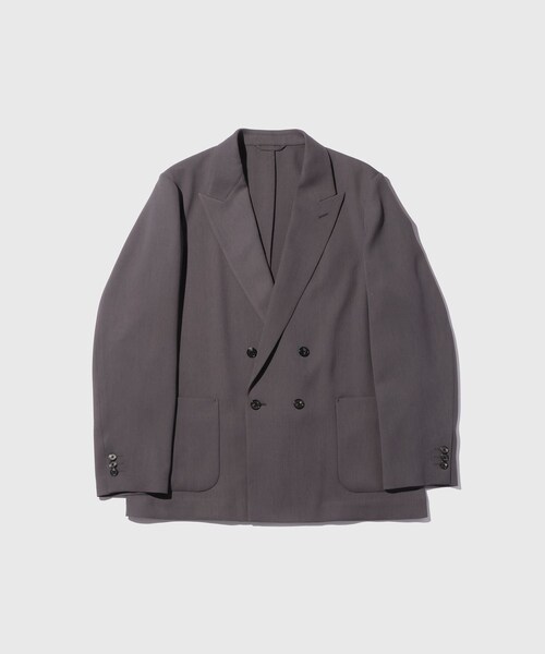 ADAM ET ROPE'(アダムエロペ)の「DOUBLE BREASTED JACKET(テーラードジャケット・メンズ・グレー/ネイビー・L/M/S)」の3枚目の写真
