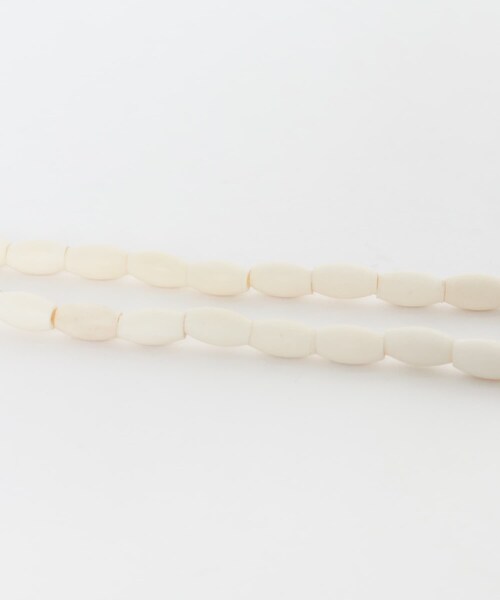かぐれ（カグレ）の「Toile　DS BONE BEADS NECKLACE（ネックレス・レディース・NAT・50）」の5枚目の写真