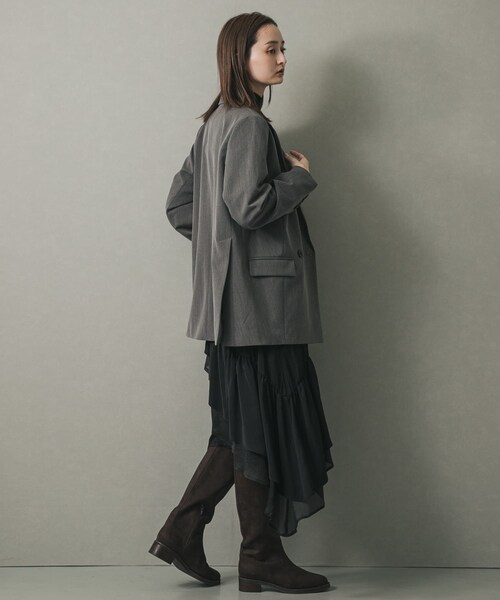 SENSE OF PLACE by URBAN RESEARCH(センスオブプレイスバイアーバンリサーチ)の「FSロングブーツ(ブーツ・レディース・D.BROWN/BROWN・S/M/L)」の9枚目の写真
