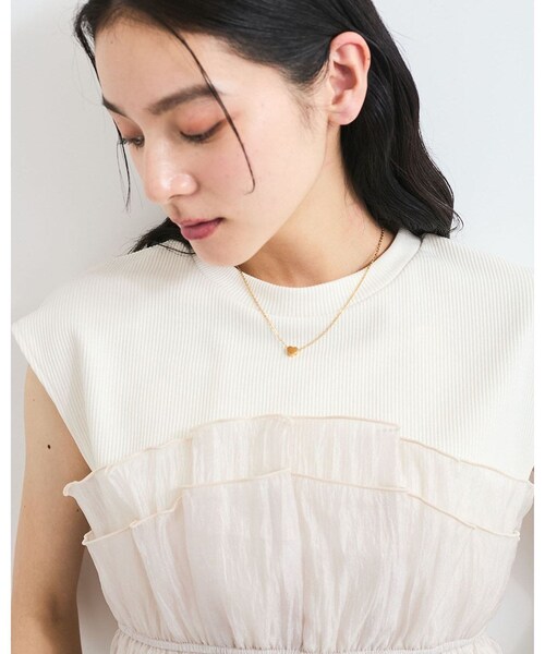 VIS（ビス）の「プチモチーフネックレス（ネックレス・レディース・ゴールド/シルバー・F）」の4枚目の写真