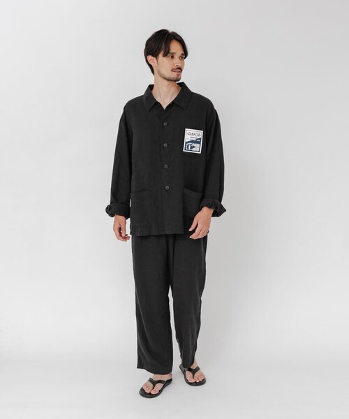URBAN RESEARCH（アーバンリサーチ）の「『別注』LE VETEMENT ATLANTIQUE×URBAN RESEARCH　ワークジャケット（カバーオール・メンズ・D.GREEN/BLACK・M/L）」の7枚目の写真