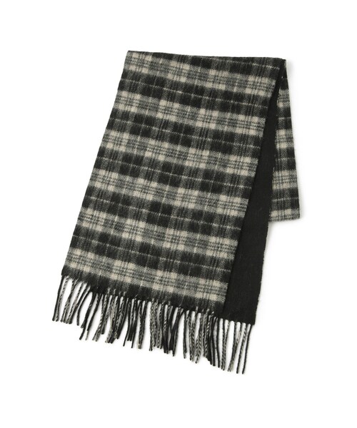 ADAM ET ROPE'（アダムエロペ）の「【J'aDoRe限定】REVERSIBLE MUFFLER CASHMEREMIX２（マフラー・レディース・ブラック/ライトグレー・F）」の8枚目の写真