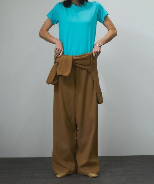 ADAM ET ROPE'（アダムエロペ）の「【Baserange（ベースレンジ）】CAMER PANTS（その他パンツ・レディース・ブラウン・XS）」の20枚目の写真