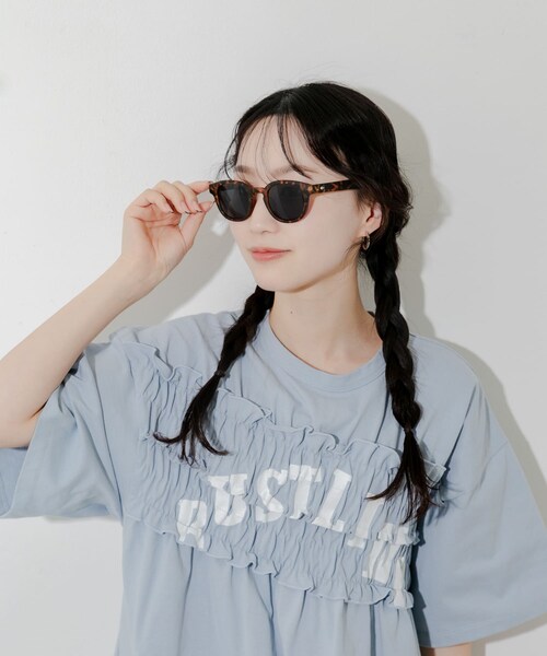 SMELLY（スメリー）の「ウェリントンマットサングラス（メガネ・レディース・DEMI/BLK・-）」の15枚目の写真